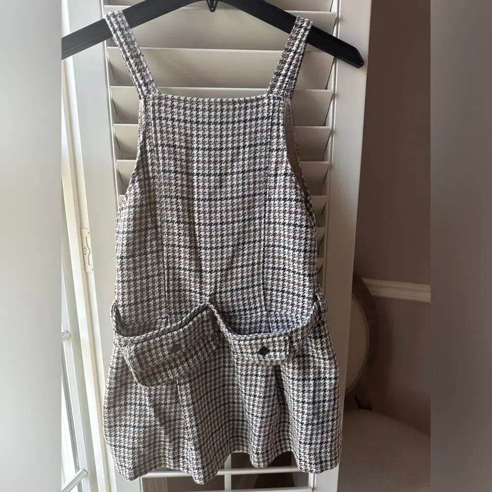 Zara Girl’s PINAFORE DRESS WITH BELT BAG size 9 EXCELLENT CONDITION